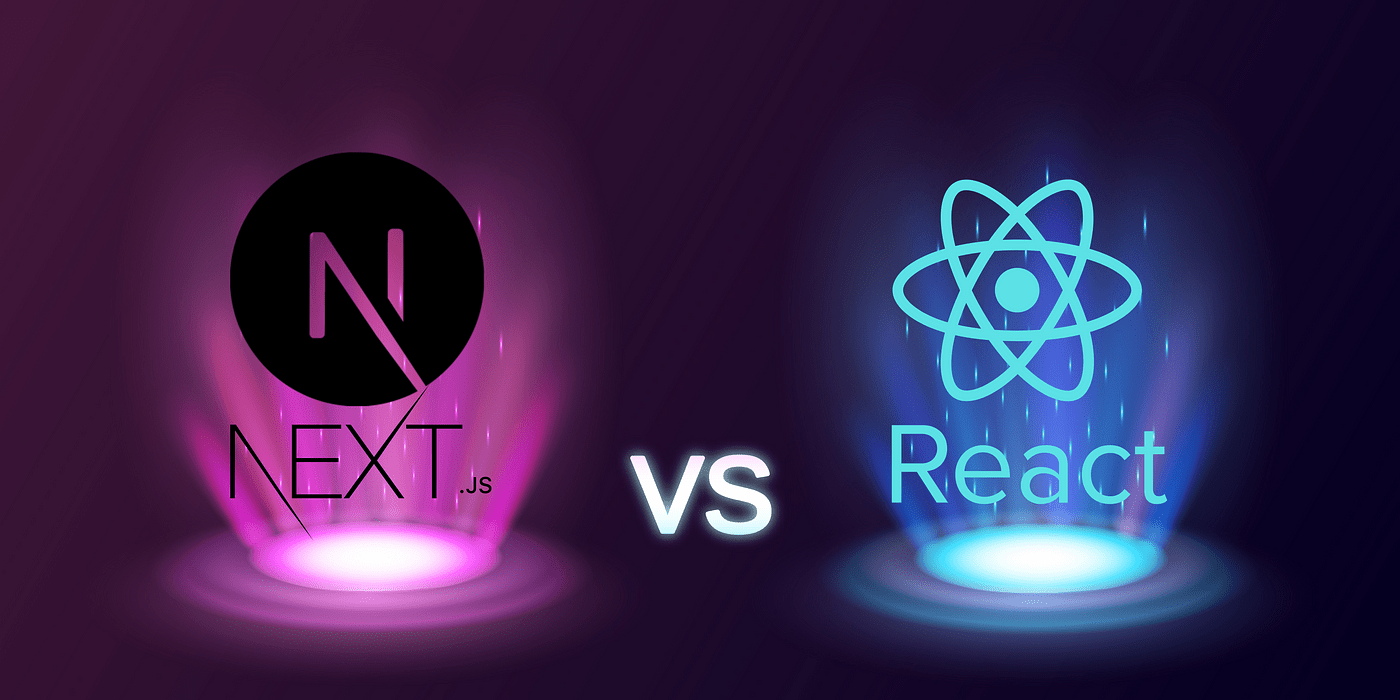 مقایسه react js و next js