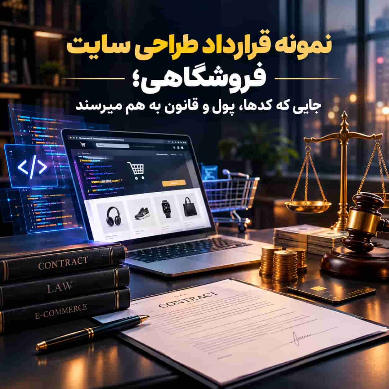 نمونه قرارداد طراحی سایت؛ 7 بند حیاتی که نباید حذف شوند