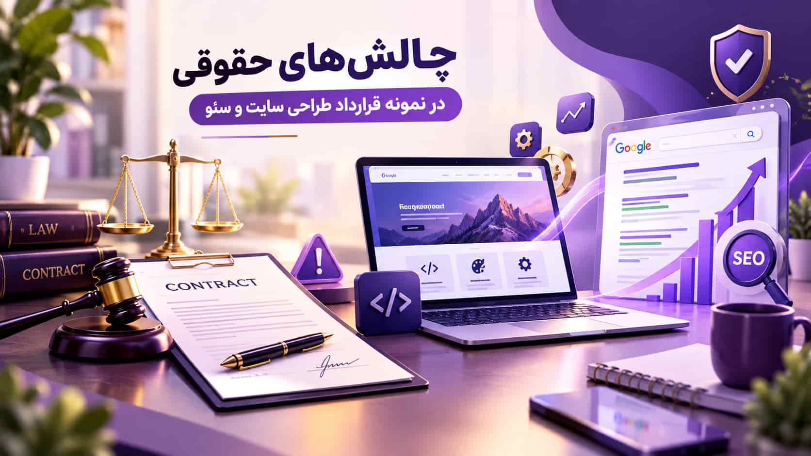 نمونه قرارداد طراحی سایت و سئو