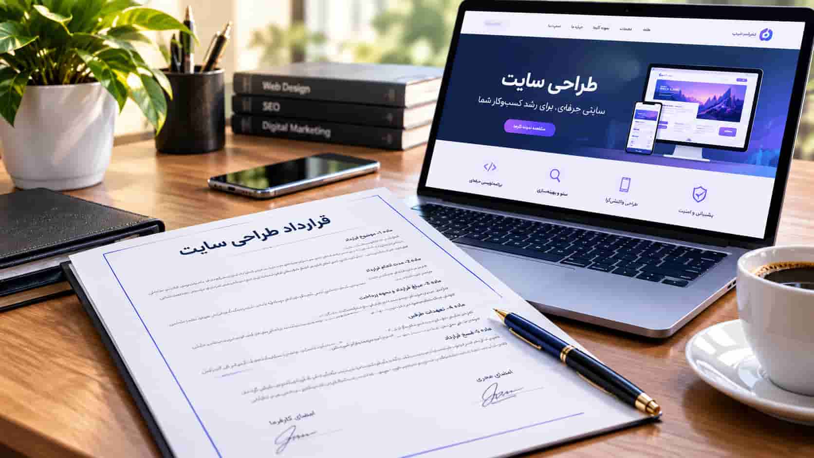 نمونه قرارداد طراحی سایت